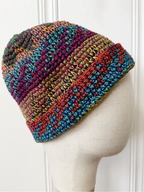 Handmade Hacky Sack Multicolored Beanie